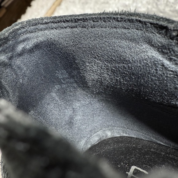 Franco Sarto Ankle Boots Womens 8 Leather Block Heel V Quiet Luxury Whimsigoth - Picture 11 of 13